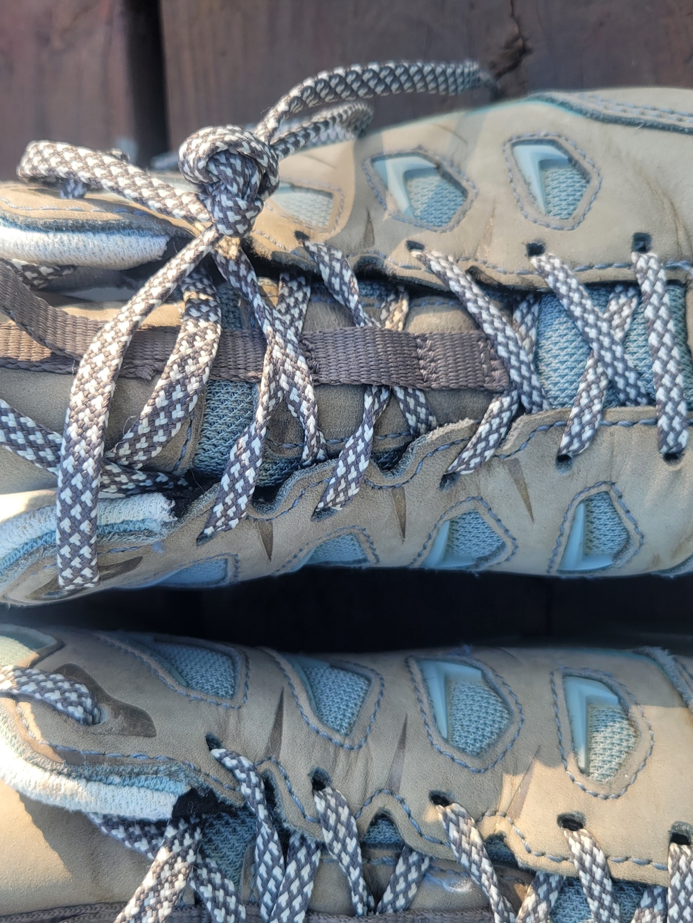 Oboz Light Blue Hiking Shoes - Picture 4 of 8